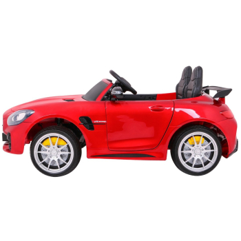 Mercedes-Benz GT R dla dzieci Lakier Czerwony + Napęd 4x4 + Nawiew powietrza + Pilot + EVA + MP3 LED